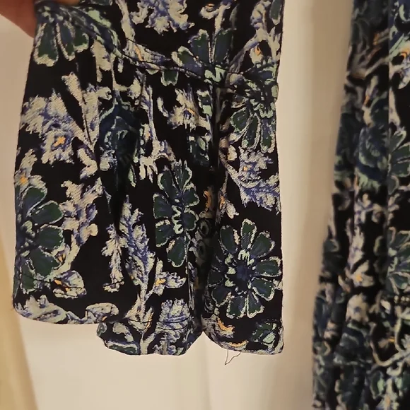 Free People Navy Floral Dress - Picture 4 of 5